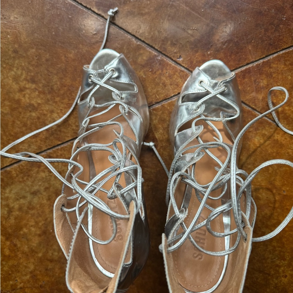Schutz Silver Heels